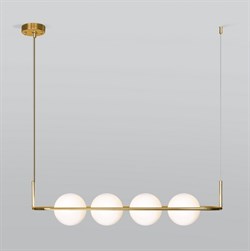 Eurosvet Подвесной светильник со стеклянными плафонами 50089/4 золото a049523 - фото 100165