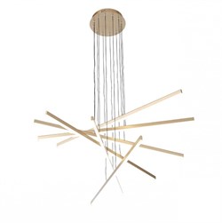 ST Luce SL394.223.06 Светильник подвесной Матовое золото/Белый LED 6*16,6W 4000K SL394.223.06 - фото 100195