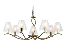 Ambrella Светильник подвесной LH57093/7 BS/FR латунь/белый матовый E14/7 max 40W D840*790 LH57093 - фото 100346