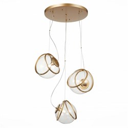 ST LUCE  SL1181.313.03 Светильник подвесной Латунь/Латунь, Прозрачный E27 3*40W SL1181.313.03 - фото 100470