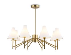 Ambrella Светильник подвесной LH57135/8 BS/FR латунь/белый матовый E14/8 max 40W D800*650 LH57135 - фото 100493