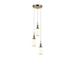 Ambrella Светильник подвесной LH55272/3 BS/FR латунь/белый матовый E14 max 40W D230*1200 LH55272 - фото 100626