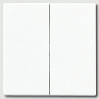 Накладка на выключатель двухклавишный, 10 А / 250 В Jung A500 Белый a595ww - фото 10081
