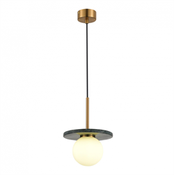 ST LUCE SL1191.363.01 Светильник подвесной Латунь/Латунь, Зеленый G9 1*5W 4000K SL1191.363.01 - фото 100884