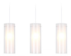 Ambrella Подвесной светильник TR3675/3 CH/CL/FR хром/прозрачный/белый матовый E14/3 max 40W 640*110*900 TR3675 - фото 100937
