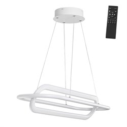 Novotech 359172 OVER NT23 000 белый Светильник подвесной диммируемый, в комплекте пульт ДУ IP20 LED 4000К 116W 220V ONDO 359172 - фото 100966