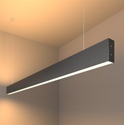 Elektrostandard 101-200-40-128 / Линейный светодиодный подвесной двусторонний светильник 128см 50W 3000K черная шагрень a042945 - фото 101341