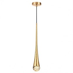 Odeon Light 4278/1 L-VISION ODL21 113 прозрачн/золот фольг-ние Подвесной светильник IP20 GU10 LED 12W GOTTA 4278/1 - фото 101425