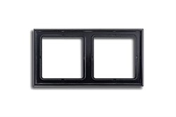 Рамка двойная, для горизонтального/вертикального монтажа Jung LS 990 Черный LS982sw - фото 10152