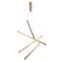 Odeon Light 3860/48L ODL19 30 золото Подвесной светильник LED 48W 2700Лм 3000К 220V COMETA 3860/48L - фото 101588