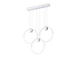 Ambrella Светильник светодиодный подвесной FL10595/3 WH/CH белый/хром 4200K 34W 630*20*1200 (Без ПДУ) FL10595 - фото 101671
