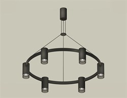 Ambrella Комплект подвесного светильника с композитным хрусталем XB9022201/6 SBK/BK черный песок/тонированный MR16 GU5.3 (С9022, N6151) XB9022201 - фото 101674