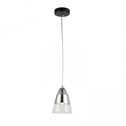 Evoluce SLE102903-01 светильник подвесной чёрный, Хром/Прозрачный E27 1*40W SLE102903-01 - фото 101987