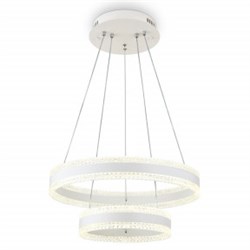 Ambrella Светильник светодиодный подвесной управляемый FA6175/2 WH белый 108W 3000K+6400K/3000K/6400K/4200K+4200K D500*630 (ПДУ РАДИО 2.4G) FA6175 - фото 102345