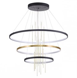 Odeon Light 3901/99L ODL20 23 золотистый/стекло/металл Подвесной светильник LED 4000K 113W 220V MONICA 3901/99L - фото 102375