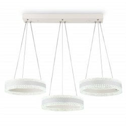 Ambrella Светильник светодиодный подвесной управляемый FA6206/3 WH белый 122W 3000K+6400K/3000K/6400K/4200K+4200K 840*300*750 (ПДУ РАДИО 2.4G) FA6206 - фото 102443