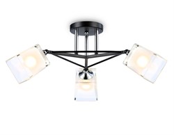Ambrella Светильник подвесной TR303072/3 BK/CH/FR черный/хром/белый матовый E27/3 max 40W D560*250 TR303072 - фото 102502