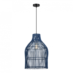 ST Luce SL1513.403.01 Светильник подвесной Черный/Синий E27 1*40W SL1513.403.01 - фото 102521