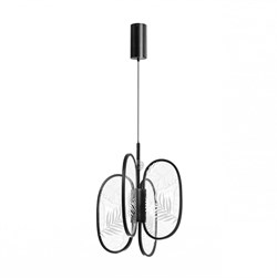 Odeon Light 6665/38L L-VISION ODL_EX24 015  Подвесной светильник брашир. черный/металл/акрил IP20 LED 38W 2090Лм 3000K PIUMA 6665/38L - фото 102670