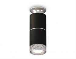 Ambrella Комплект накладного светильника XS6302222 SBK/PSL/CL черный песок/серебро полированное/прозрачный MR16 GU5.3 (N6903, C6302, A2060, N6151) XS6302222 - фото 103288