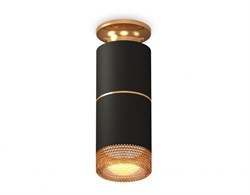 Ambrella Комплект накладного светильника XS6302241 SBK/PYG/CF черный песок/золото желтое полированное/кофе MR16 GU5.3 (N6905, C6302, A2062, N6154) XS6302241 - фото 103308