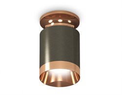 Ambrella Комплект накладного светильника XS6303160 DCH/PPG черный хром/золото розовое полированное MR16 GU5.3 (N6906, C6303, N6135) XS6303160 - фото 103403