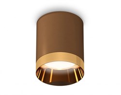 Ambrella Комплект накладного светильника XS6304011 SCF/PYG кофе песок/золото желтое полированное MR16 GU5.3 (C6304, N6134) XS6304011 - фото 103419