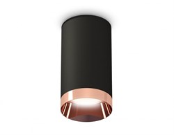 Ambrella Комплект накладного светильника XS6323025 SBK/PPG черный песок/золото розовое полированное MR16 GU5.3 (C6323, N6135) XS6323025 - фото 103482