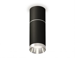 Ambrella Комплект накладного светильника XS6323060 SBK/PSL черный песок/серебро полированное MR16 GU5.3 (C6302, A2060, C6323, N6132) XS6323060 - фото 103502