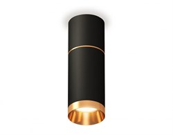 Ambrella Комплект накладного светильника XS6323062 SBK/PYG черный песок/золото желтое полированное MR16 GU5.3 (C6302, A2062, C6323, N6134) XS6323062 - фото 103512