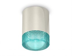 Ambrella Комплект накладного светильника XS6305011 PSL/BL серебро полированное/голубой MR16 GU5.3 (C6305, N6153) XS6305011 - фото 103584
