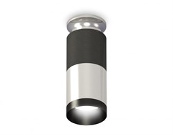 Ambrella Комплект накладного светильника XS6305100 PSL/DCH/PBK серебро полированное/черный хром/черный полированный MR16 GU5.3 (N6903, C6303, A2010, C XS6305100 - фото 103659
