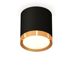 Ambrella Комплект накладного светильника XS8142004 SBK/PYG черный песок/золото желтое полированное GX53 (C8142, N8124) XS8142004 - фото 103695