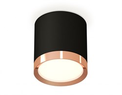 Ambrella Комплект накладного светильника XS8142005 SBK/PPG черный песок/золото розовое полированное GX53 (C8142, N8126) XS8142005 - фото 103698