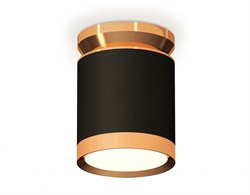 Ambrella Комплект накладного светильника XS8142030 SBK/PYG черный песок/золото желтое полированное GX53 (N8909, C8142, N8124) XS8142030 - фото 103727
