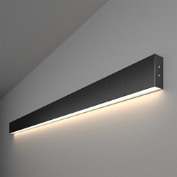 Elektrostandard 101-100-30-128 / Линейный светодиодный накладной односторонний светильник 128см 25W 4200K черная шагрень a042934 - фото 103749
