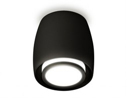 Ambrella Комплект накладного светильника с акрилом XS1142040 SBK/FR черный песок/белый матовый MR16 GU5.3 (C1142, N7121) XS1142040 - фото 103817