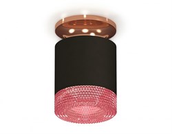 Ambrella Комплект накладного светильника XS7402123 SBK/PPG черный песок/золото розовое полированное MR16 GU5.3 (N7930, C7402, N7193) XS7402123 - фото 103867