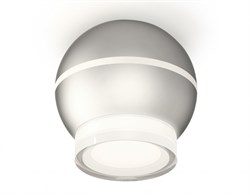 Ambrella Комплект накладного светильника XS1103031 SSL/FR/CL серебро песок/белый матовый/прозрачный MR16 GU5.3 LED 3W 4200K (C1103, N7160) XS1103031 - фото 103871