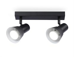 Ambrella Светильник накладной TA13117/2 BK/WH черный/белый GU10/2 max 12W 350*85*150 TA13117 - фото 103922