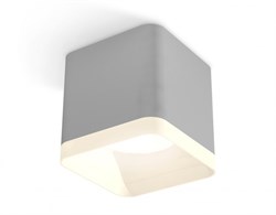 Ambrella Комплект накладного светильника с акрилом XS7807010 SGR/FR серый песок/белый матовый MR16 GU5.3 (C7807, N7755) XS7807010 - фото 103963