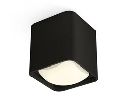 Ambrella Комплект накладного светильника с акрилом XS7841022 SBK/FR черный песок/белый матовый MR16 GU5.3 (C7841, N7756) XS7841022 - фото 104166
