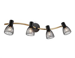 Ambrella Светильник накладной TR8662/4 BK/GD черный/золото E14/4 max 60W 760*100*170 TR8662 - фото 104525