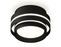 Ambrella Комплект накладного светильника с акрилом XS8414004 SBK/FR черный песок/белый матовый GX53 (C8414, N8478) XS8414004 - фото 104634
