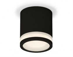 Ambrella Комплект накладного светильника с акрилом XS7402031 SBK/FR черный песок/белый матовый MR16 GU5.3 (C7402, N7121) XS7402031 - фото 104777