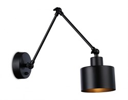 Ambrella Настенный светильник с выключателем в стиле лофт TR8148 BK черный E27 max 40W 340*120*490 TR8148 - фото 105806