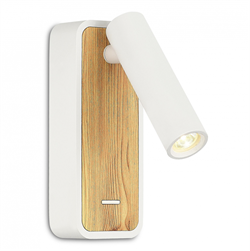 ST LUCE ST160.531.03 Светильник настенный Белый, Светлое дерево/Белый LED 1*3W 3000K ST160.531.03 - фото 106048