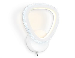 Ambrella Настенный светодиодный светильник с выключателем на корпусе FA9557 WH белый 20W 6400K/3000K 220*250*70 FA9557 - фото 106331