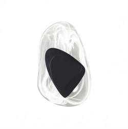 Odeon Light 4313/9WL MIDCENT ODL22 125 стекло с эффектом льда/черный металл Настенный светильник IP20 LED 6W 205Лм 3000K ICY 4313/9WL - фото 107686
