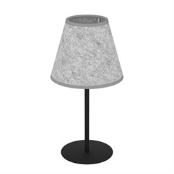 Eglo 43986 Настольная лампа ALSAGER, 1X40W (E27), H395, сталь, черный / фетр, серый 43986 - фото 108083